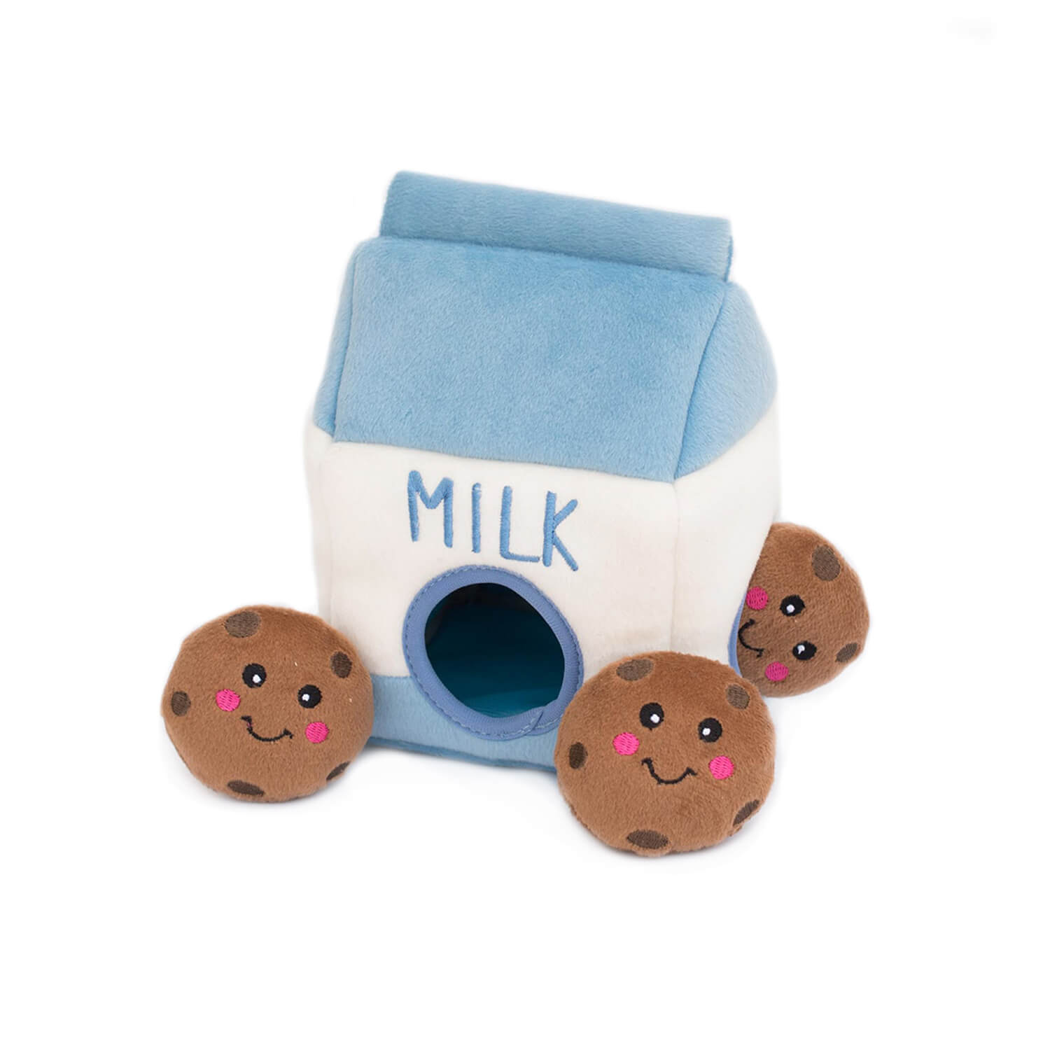 Interaktives Hundespielzeug - Milch und Kekse mit Quietscher, Zippy Burrow